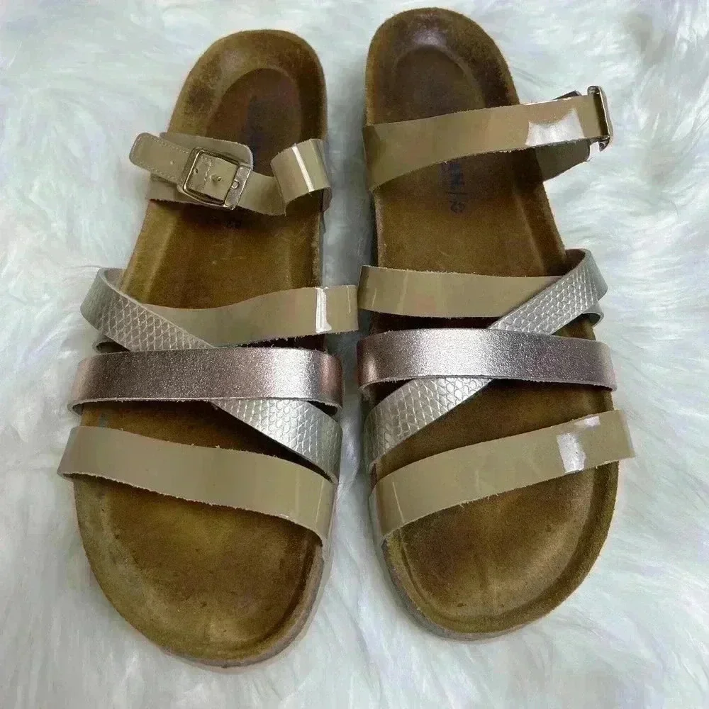 Sanosan Luna Multi Strap Leather Sandal Comfort Plus Women’s Size 42